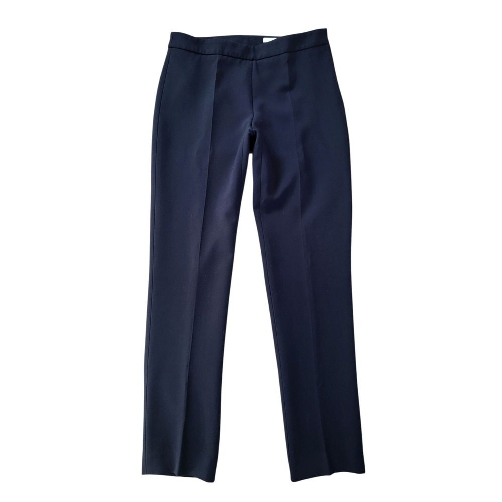 BOSS Tiluna Side‎ Zip Trousers Black Tailored Straight Leg Dress Pants Size 2